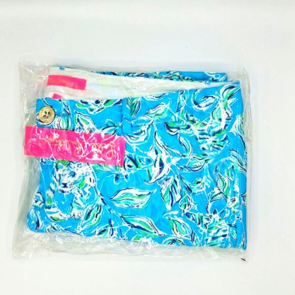 Lilly Pulitzer Callahan Knit Short Turquoise Oasis Sz 16 BNWT - Picture 3 of 5